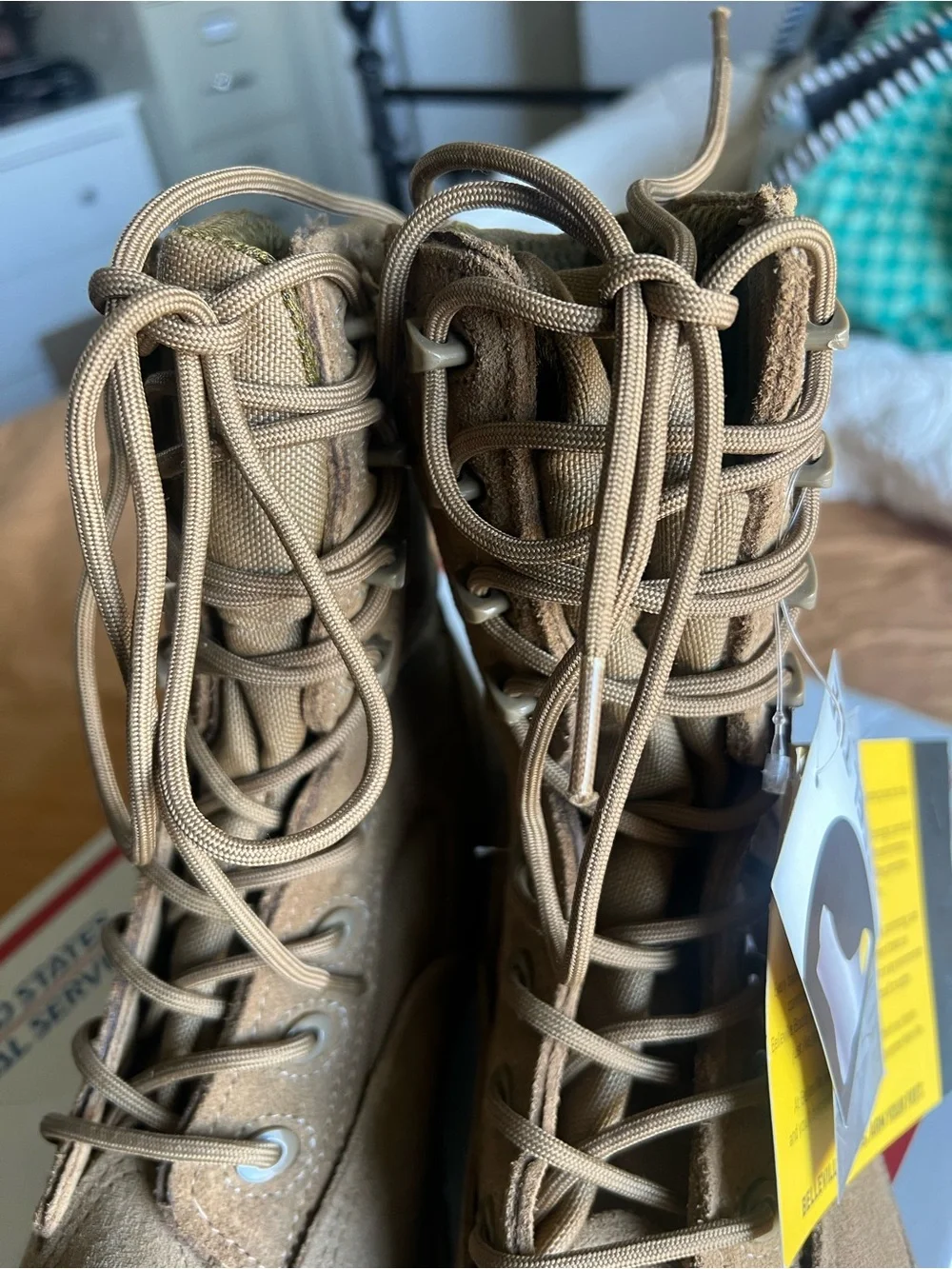 Belleville C312ST Boots Mens Size 6.5R Coyote Steel Toe Hot Weather Combat NWT